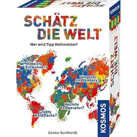 Kosmos 682866 Schätz die Welt, Wer Wird Wett-Weltmeister? Geografie-Spiel über die Länder der Erde, ab 10 Jahre Cover