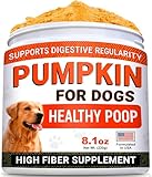 STRELLALAB Pumpkin for Dogs - Fiber Powder Supplement - Stool Consistency and Softener - Digestion Support - Made in USA - 6.9 Ounces Pumpkin Powder