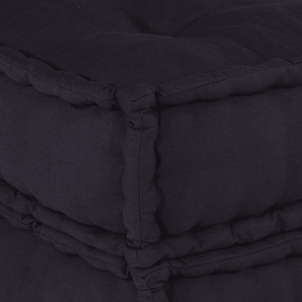Elemento modulare per divano antracite, 70 x 70 x 36 cm, in cotone, configurabile, morbida imbottitura per interni ed esterni