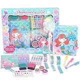 Kit de actividades artísticas: diseñado con patrones de sirena favoritos de los niños y colores vibrantes, que pueden traer mucha diversión a los niños; las manualidades bonitas y divertidas para niños son una gran manera de mantenerse cuidadosamente comprometidos y entretenidos