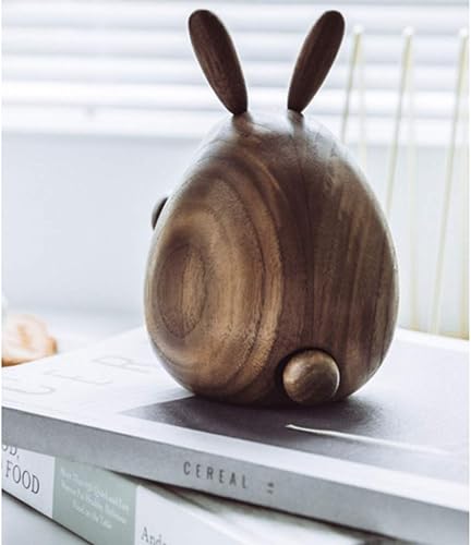 Miniatura 3 de AVEO Caja de música de conejito, caja de música mecánica, bonita caja musical, caja de música de madera, regalos de cumpleaños adecuados, caja