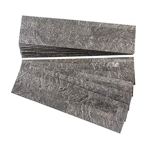 Easy Peel and Stick Stone Kitchen Backsplash