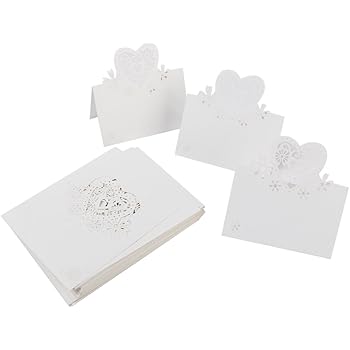 Amazon Co Jp Phenovo プレイスカード 結婚式用 ウェディングパーティー ハードパターン 50ペア 折り畳み式 おもちゃ