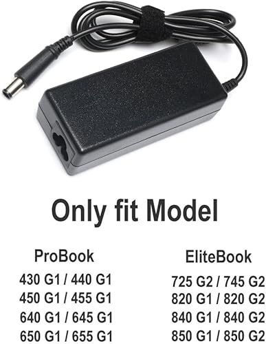 Miniatura 2 de Cable de alimentación para HP Probook 650 640 645 655 G1 / 450 455 430 440 G2 G1 Charger/EliteBook 840 850 G2 G1 Charger Pavilion DV7 DV6