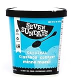 Seven Sundays Gluten Free Muesli - Original Cinnamon Currant {2 oz. cups, 6 pack} - Non-GMO Certified, Hot or Cold Breakfast Muesli