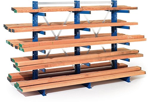 Meta-Regalbau & Co. KG H3000xT600mm Industrielles Freistehendes Regal mit 1750kg Tragfähigkeit, Höhenverstellbar, Bodenmontage, Regal