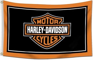 Vagair Harley Davidson Flag Racing Car Garage Banner 3x5ft/90x150cm/Vibrat Color/HD printing/ 150D Polyster Banner