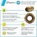 SharkBite 1/2 x 1/2 Inch FNPT Adapter, Push To Connect Brass Plumbing Fitting, PEX Pipe, Copper, CPVC, PE-RT, HDPE, U072LFA