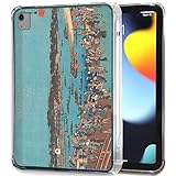 iPad Air 第4世代 互換性 ケース カバー 歌川広重 名所江戸百景 ☆浮世絵☆ 風景画 日本画 江戸 和 和風 アート 芸術 絵画 保護 ソフトケース (両国花火)
