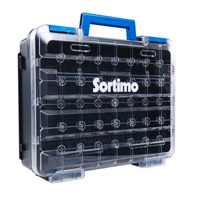 Sortimo T-BOXX 330 – Leere Sortierbox für individuelle Bestückung – Transparenter Deckel für schnellen Überblick – Leicht, robust & stapelbar – Kompatibel mit Insetboxen & Fahrzeugeinrichtung