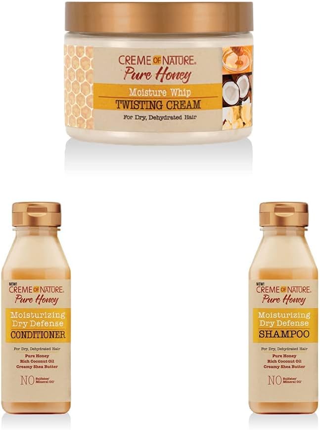 Creme of Nature Curl Cream for Curly Hair, Pure Honey