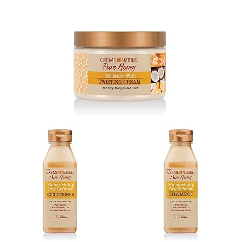 Miniatura 15 de Creme of Nature Pure Honey Define Moisture Whip - Crema torcida, define y alarga los rizos, fijación duradera sin crujidos, regalo de cuidado