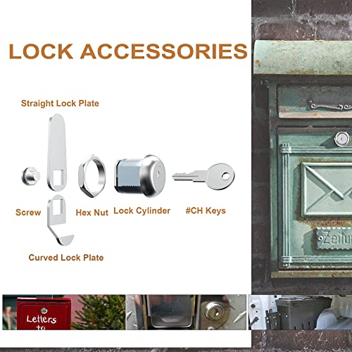 6 Pcs Tool Box Lock Mailbox Lock, 5/8" Cam Lock Keyed Alike, Replacement File Cabinet Lock With Keys Secure File Drawer Rv Truck Toolbox #TOP5