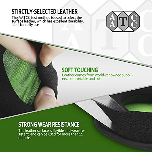 Krone Kalpasmos Upgraded Replacement Earpads For Ath M50X / M40X / M30X / Msr7 - Fits Audio Technica M Series, Steelseries Arctis 3/5 / 7 / 9X & Pro, Breathable Fabric & Memory Foam, Green #TOP1