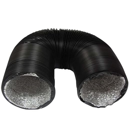 Tubo de Conducto en aluminio recubierto PVC- Combiduct Ø152mm de diametro y 10 metros. Salas de cultivo indoor, Ozono, extraccion, ventilacion, aire acondicionado, cocinas, etc...