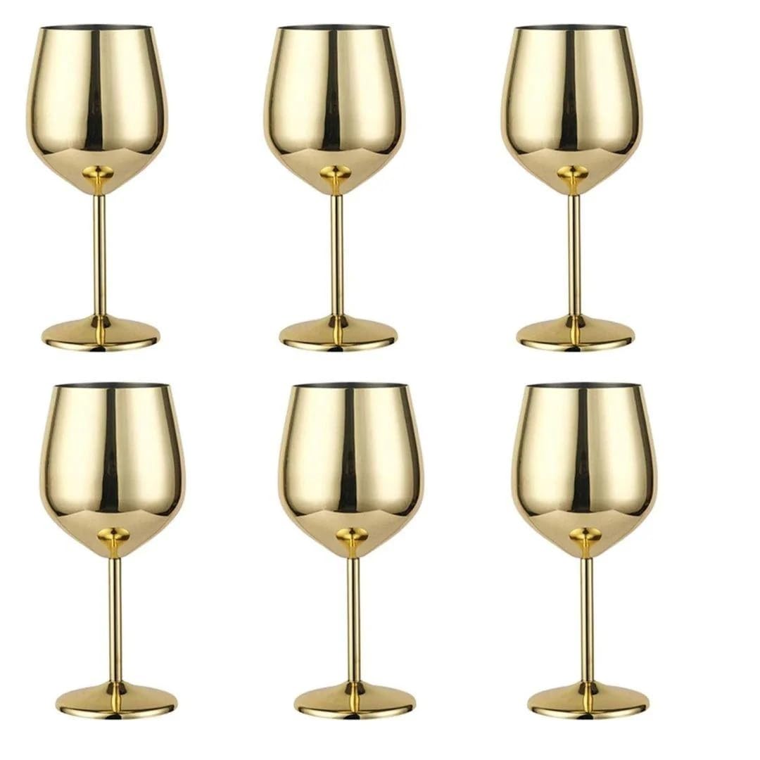Wine Glass Stainless Steel Goblets for Wine 350 ml