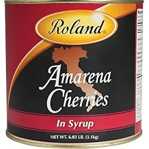 Roland Foods Whole Pitted Amarena Cherries in Syrup, Specialty Imported Food, 6.83 Pound Can, Pack of 1