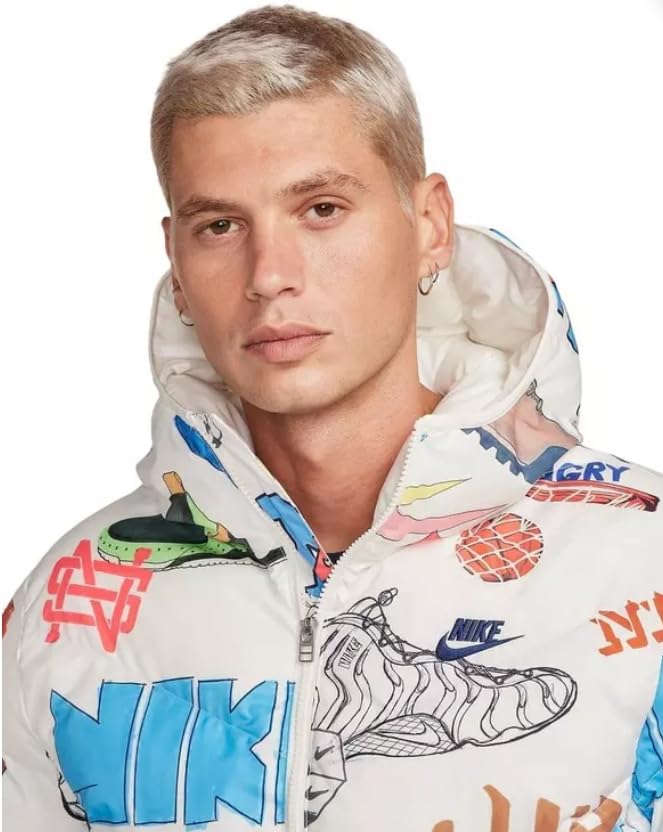 Nike Men's Storm-FIT Windrunner Hooded Jacket 'White-Multi' (FZ2288-133) - Size Medium