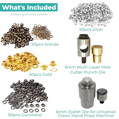 Matrices de fixation et œillets de 6 mm pour maroquinerie durable - 3