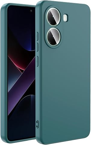 Zore Xiaomi ile uyumlu Poco ile uyumlu X7 Pro Kılıf Zore Mara Lansman Kapak Koyu Yeşil