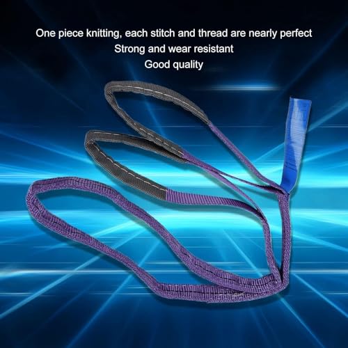 Hebeband Hebegurt Rundschlinge, Hebebänder - 1Tonnen 3m Tragfähigkeit, Hebeschlingen Und Gurte, Rigging-Schlinge, Hochfeste, Bunte, Flache Gurtband-Hebegurte Für Hebezeuge