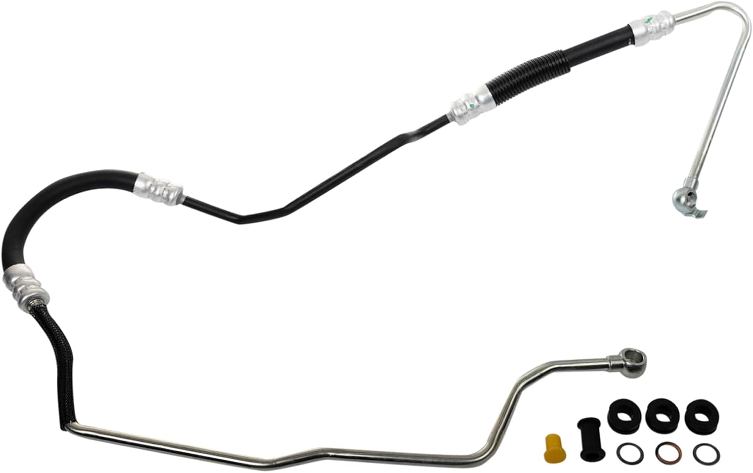 TRQ Power Steering Pressure Line Hose Assembly Compatible with 2004-2009 Mazda 3 2006-2010 5