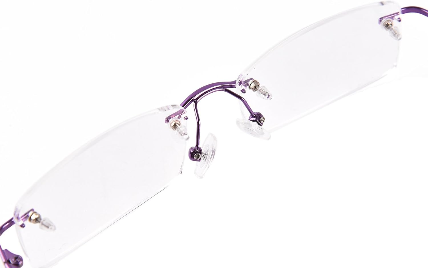 Agstum Blue Light Blocking Glasses - Flexible Rimless Titanium Alloy Eyeglasses Frames Clear Lens