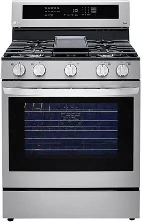 LG 5.8 cu. ft. Smart Wi-Fi Enabled True Convection InstaView Gas Range Oven with Air Fry