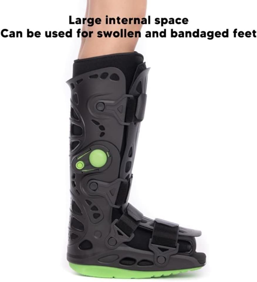 Medical Pneumatic Walking Boot Dual Gasbags Design Inflatable Walking Boot For Fractures, Post Ligament & Tendon Surgery, Ankle Sprains, Injury Recovery And Achilles Repairs (Size : Small)