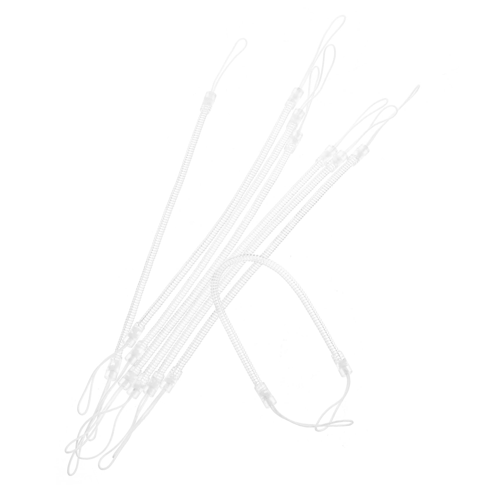 HOMSFOU -Lost Rope for Pen Pen Lanyard Holder Keychain Spring Cord Lanyard 8pcs