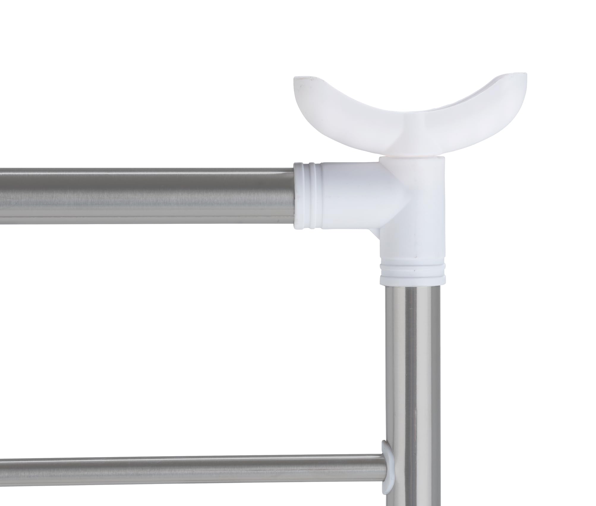 Wenko 3772020100 Stendibiancheria per Vasca da Bagno, Pieghevole, Argento Opaco, 2,5 x 150 x 65 cm/11 m
