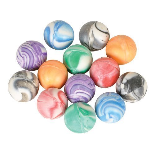 27mm Marble Super Bouncy Balls. Assorted Colors 144 Count by SuperBouncyBalls.com