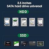 Multibao 2.5" Hard Drive Enclosure SATA HDD/SSD Caddy Case To USB 3.0 For LAPTOP DVR External Black Enclosure Box - Image 3