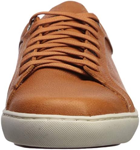 Driver Club USA Mens Leather Made in Brazil San Francisco Sneaker, Burnt Orange Grainy/White Sole, 7 | Image 1