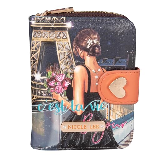 Carteras, Apparel Nicole Lee Cartera chica estampada con tarjetero FW23