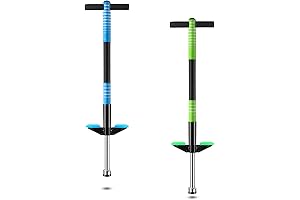 Leitee Kid's Fitness Discovery: Spring-Loaded Pogo Stick for Ages 7 and Up