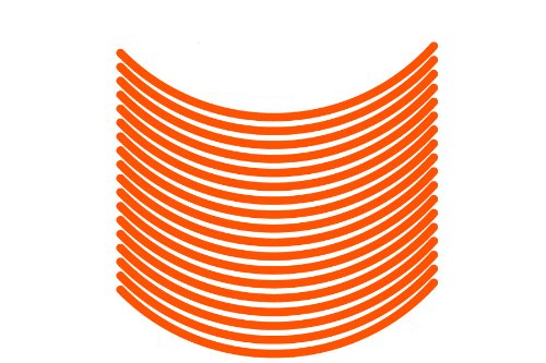 エムディーエフ リムストライプ ソリッドタイプ オレンジ 6mm幅 12インチ RIM-6M-OG-12N