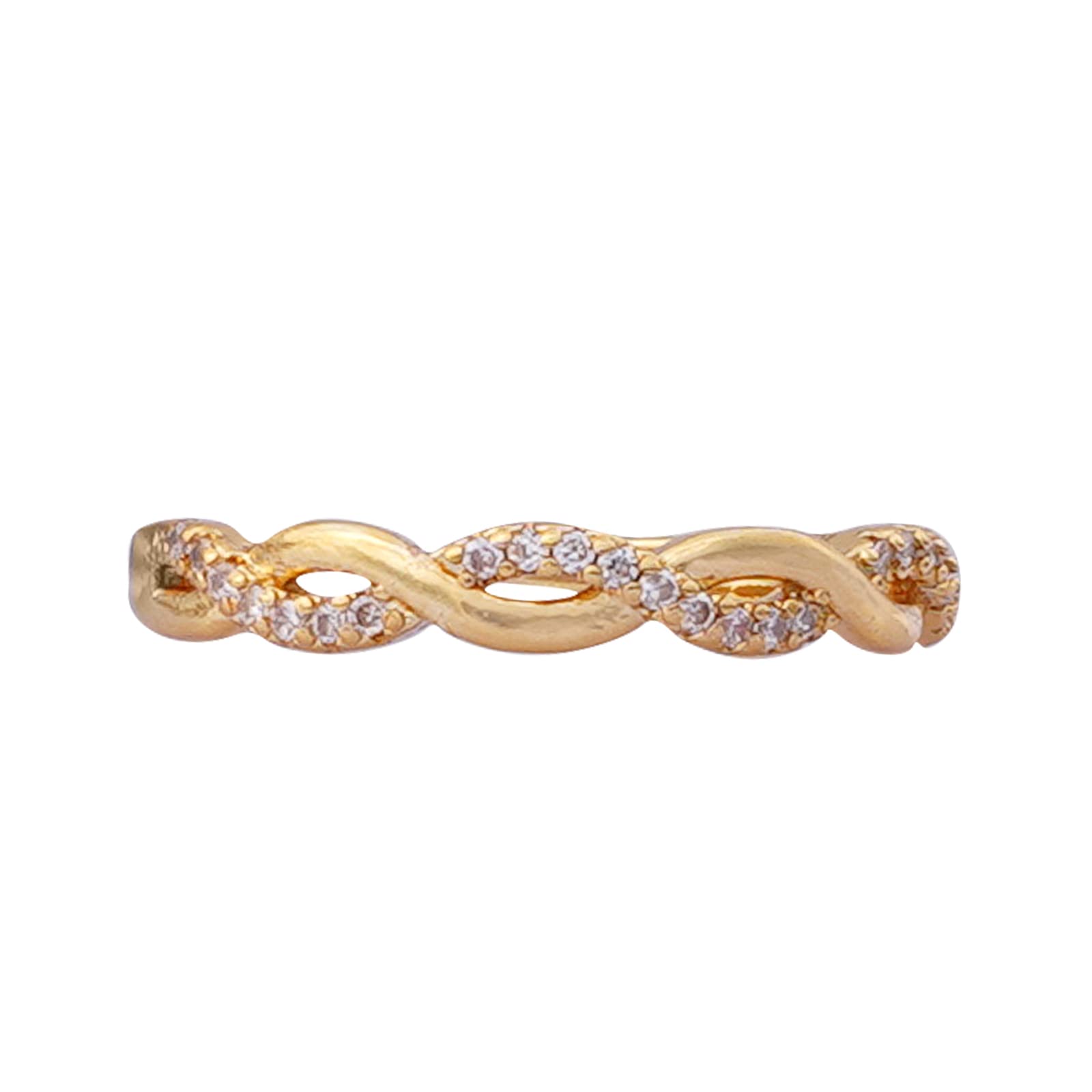 joker & witch Womens Margherita Gold Dainty Ring For Women, 7 UK-picture-41