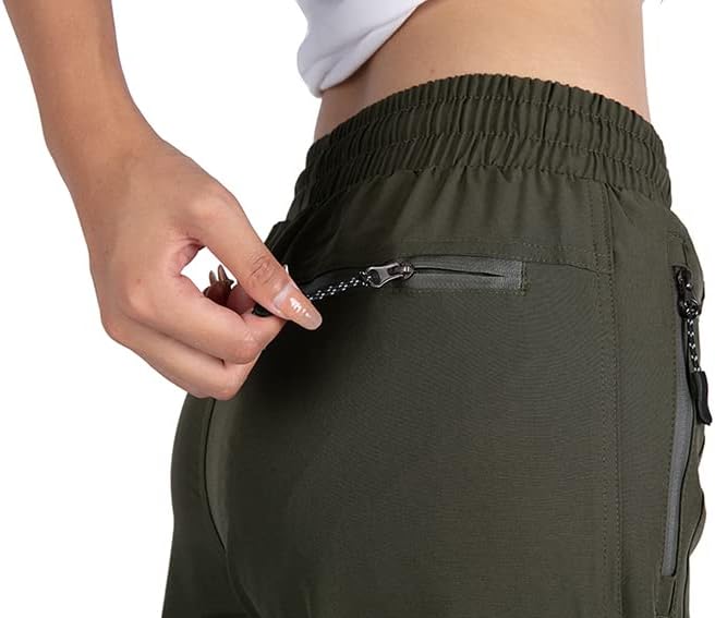 Women's Cargo Joggers Workout Pants Outdoor Lightweight Quick Dry Athletic Travel Hiking Pants - Image 7