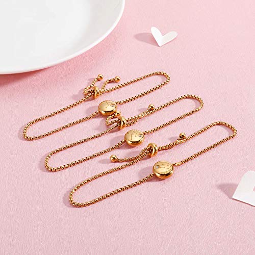 Image of Qings Cancer Zodiac Exclusive Gold Plated Bracelet Constellations Horoscope Astrology Adjustable with Sparkling Zircon for Women and Girls