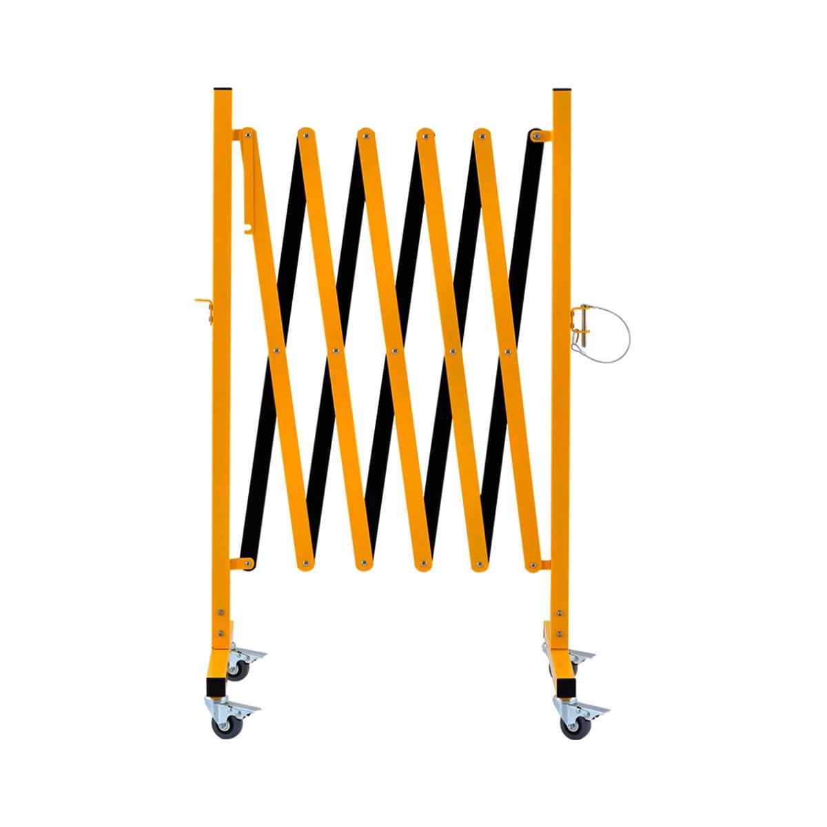 Clôture rétractable extérieure barrière de sécurité mobile pliable en accordéon