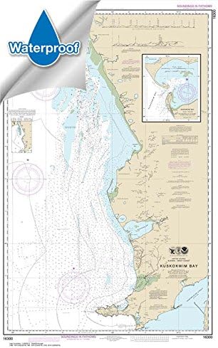 Paradise Cay Publications, Inc. NOAA Chart 16300: Kuskokwim Bay; Goodnews Bay 40.1 x 24.7 (Waterproof)