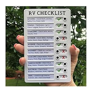 RV Checklist Memo Plastic Board, afneembare en herbruikbare Creative Memo-checklist voor controleer items en vorm een…
