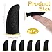 Ptwola 30 PCS Mobile Phone Touchscreen Glide Finger Sleeves Gaming Finger Sleeves Compatible with All Touchscreen Devices Anti Sweat Breathable Seamless Thumb Gloves Cover Carbon Fiber for Tablet Game