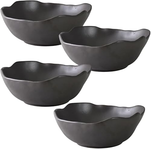 Miniatura 19 de Serene Spaces Living Tazón de cerámica esmaltada con base - Pieza central para bodas vintage, eventos, mide 6 pulgadas de alto y 5.75 pulgadas de