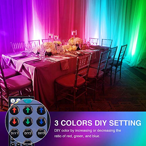 Onforu 4 Pack 20W Led Rgb Flood Lights And 2 Pack 48W Led Wall Washer Light, Wash Lights With 44-Key Remote, Ip66 Waterproof Outdoor Indoor Diy Stage Uplights For Festival, Garden, Wedding, Party #TOP4