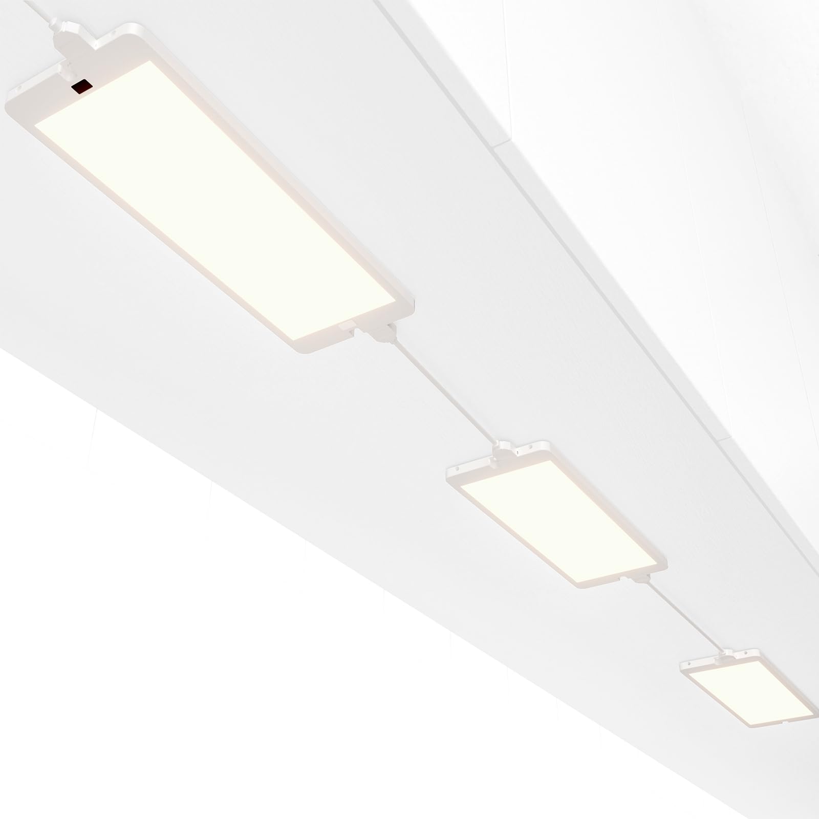 LED Unterbauleuchte Unterschrank Küche Lampe Flach Dimmbar für Küchenschrank Arbeitsplatte Küche, 3er Anschließbare Lampen mit Berührungsloser Schalter, 230V, 5 Beleuchtungsfarb Modi