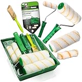 ToolSpace Professional Malerset+Farbroller Set+ Malerpinsel Set- farbroller/malerrolle/farbwalze, farbroller klein, pinselrolle, malerpinsel, Farbwanne, Malerzubehör, streichen zubehör für farben