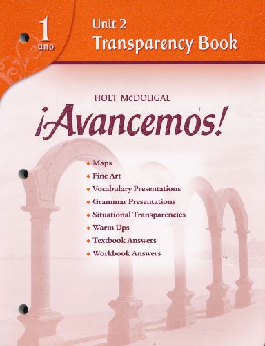 Avancemos! 1 Unit 2 Transparency Book