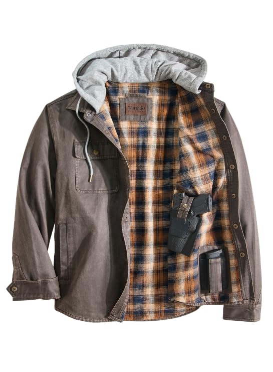 Venado Men's Concealed Carry Chore Coat - Hooded...